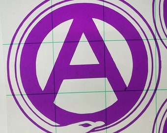 Calcomanía de vinilo de la anarquía de Ouroboros