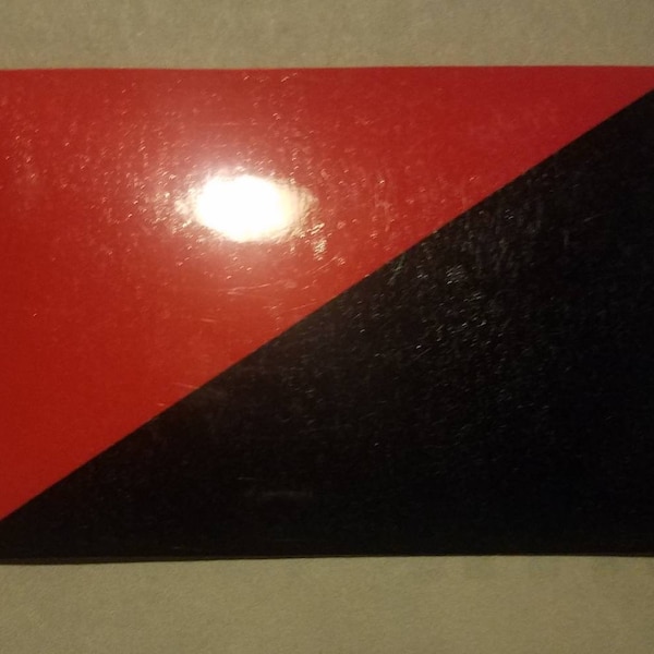 Anarcho -Syndicalism / AnCom - Vinyl Flag sticker