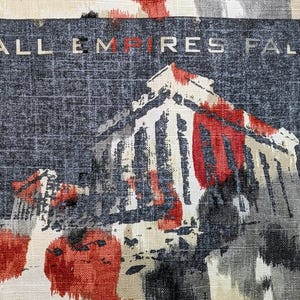 All Empires Fall - hand Screen printed Back Patch image 8