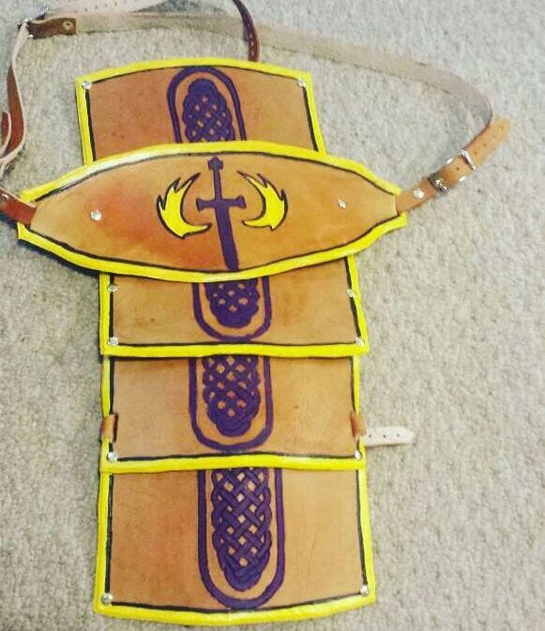 Celtic Warrior Leather Pauldron spaulder