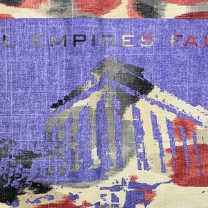 All Empires Fall - hand Screen printed Back Patch image 6