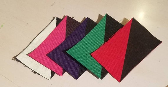 Anarchist Flag Patch: Screen Printed Canvas - Red & Black