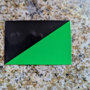 Eco-Anarchism Flag -  vinyl anarchy sticker