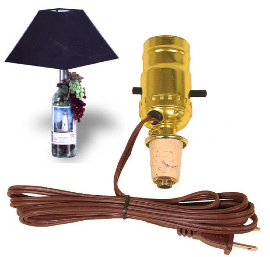 Lighting Kit for Bottles DIY Lamp Kit For Liquor or Wine Etsy