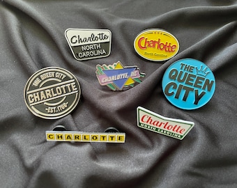 Charlotte, NC Enamel Pin
