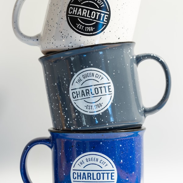 Charlotte, NC Ceramic Campfire Mug