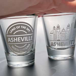 Asheville NC Shot Glass