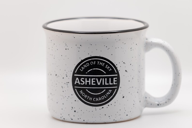 Asheville North Carolina Ceramic Campfire Mug Etsy