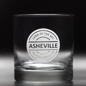 Asheville NC Whiskey Glass