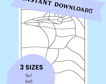 Kinusaiga MAGPIE Pattern - Instant Digital Download - 3 Sizes - Instructions Included