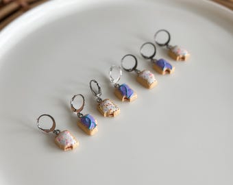 Pop Tart Dangle Earrings - Choose Your Size and Color