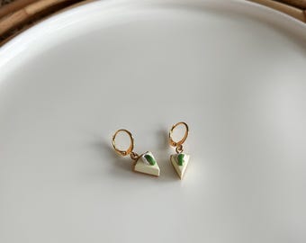Mini Key Lime Pie Dangle Earrings