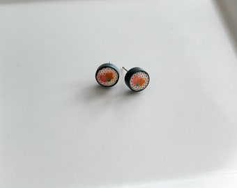 Sushi Stud Earrings / Food Earrings / Hypoallergenic