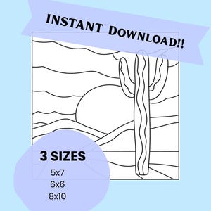 Kinusaiga DESERT Pattern - Instant Digital Download - 3 Sizes - Instructions Included