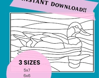 Kinusaiga DUCK Pattern - Instant Digital Download - 3 Sizes - Instructions Included