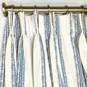 Contemporary Striped Drapery Panels Custom Curtains in - Etsy