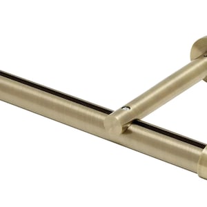 Traverse Rod 1 3/8&quot; diameter -Custom Drapery Hardware Set - Large Window Drapery Rod for 6&#39; to 16&#39;- For Pinch Pleat, or Ripple-fold drapery.