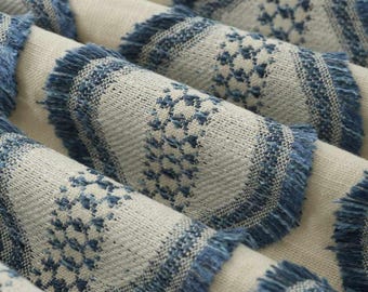 Daniella, Custom Curtain/Drapery Panels, Custom Made in Woven fabric Denim or Fog