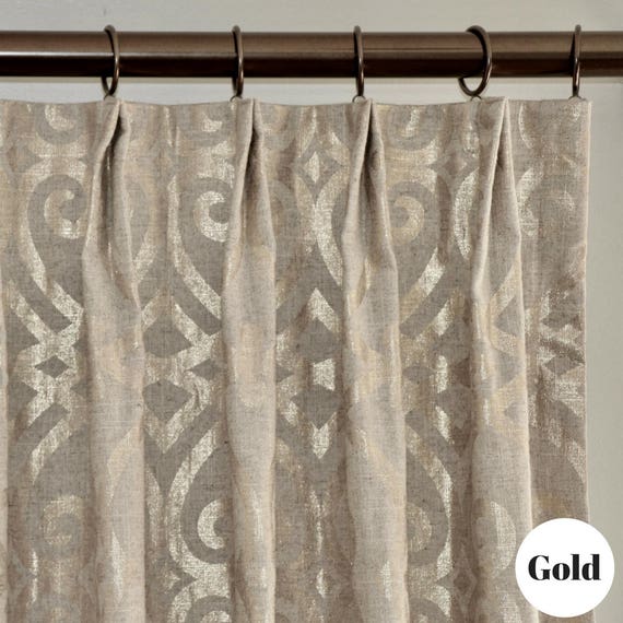 Custom Drapery Custom Curtains Elegant Design Pinch Pleat Etsy