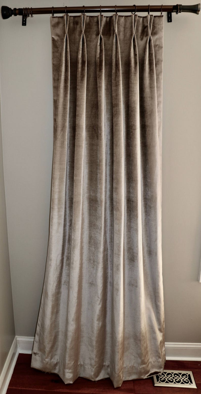 Soft Velvet Drapery Panels Custom Curtains in soft Etsy