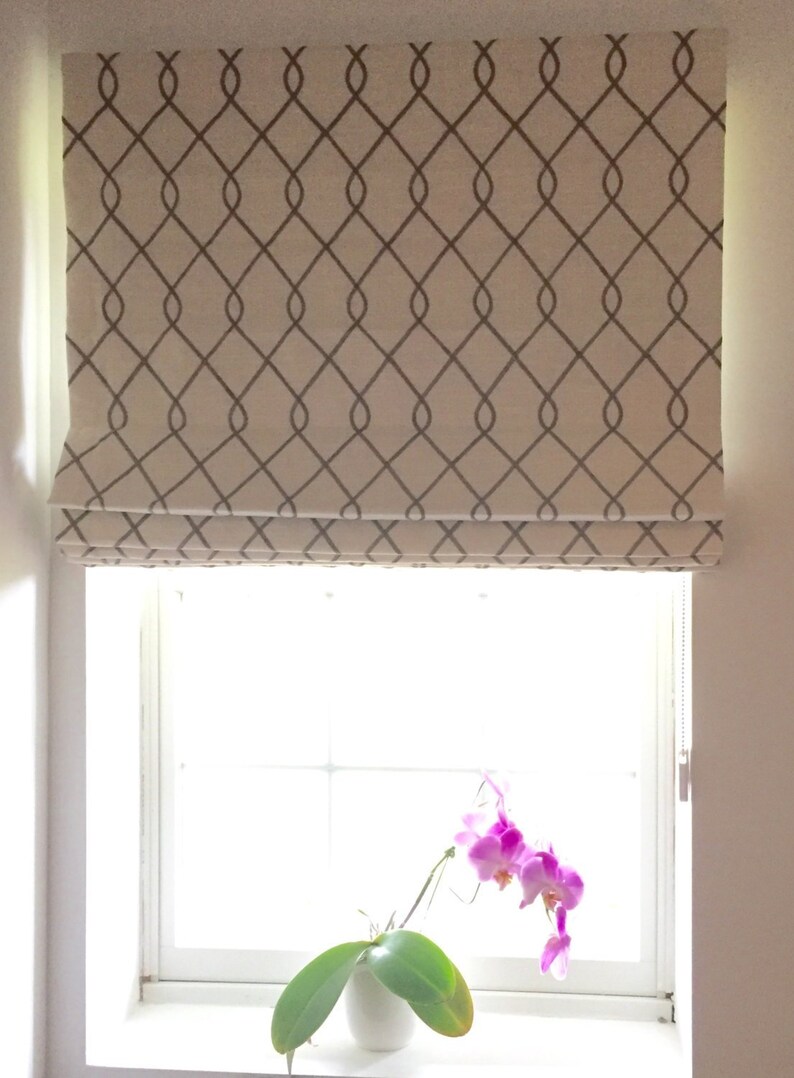 Custom Made Roman Shades Flat Roman Shade Relaxed Roman Etsy UK