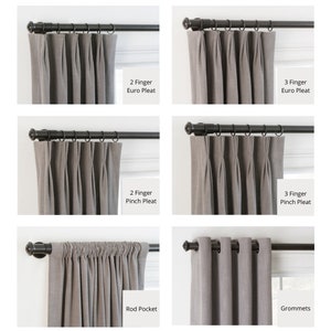 Striped Linen Curtains in farm House Modern - Etsy
