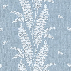 Thibaut Ensbury Fern Drapery Panel, Shown in Beige. Floral Drapery Panel, Large Print Curtain, Leaf Print Curtain, Made to Order