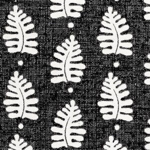 Thibaut Ferndale Drapery Panel, Shown in Spa Blue. Floral Drapery Panel, Large Print Curtain, Fern Print Curtain, Made to Order