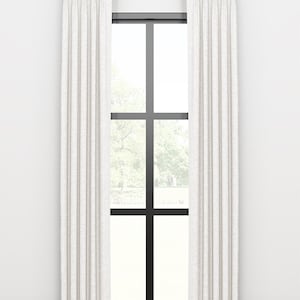 Pinched Pleat Drapery - Single Width Linen Curtains - Custom Drapery Panels -Retreat Texture By Fabricut-Available in Beige & more