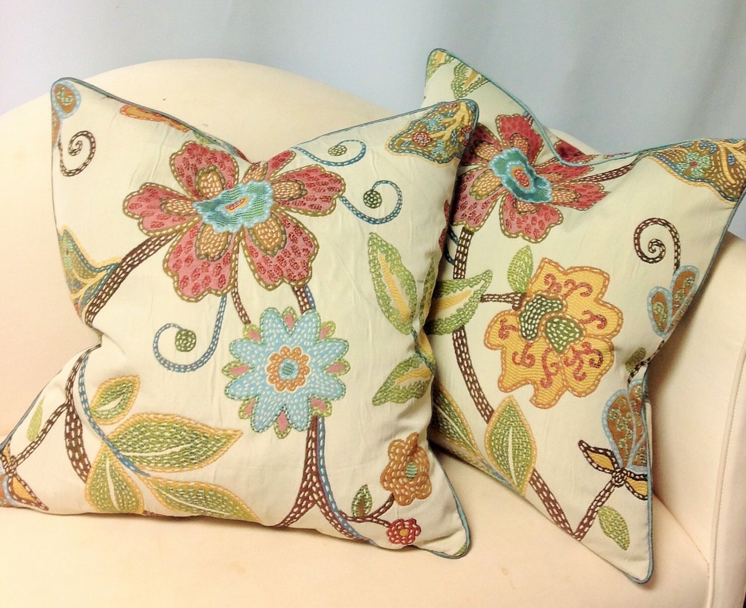 Decorative Pillow WITH Cording Invisible Zipper Down Etsy