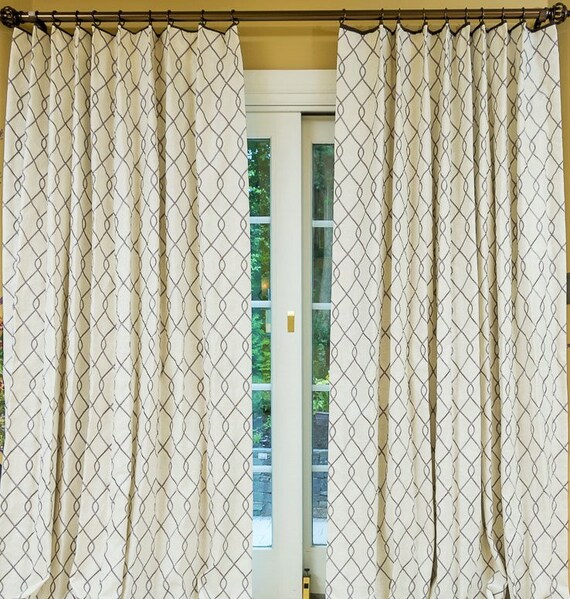 Rico Fabric Curtains Linen Curtains Embroidery Geometric Etsy
