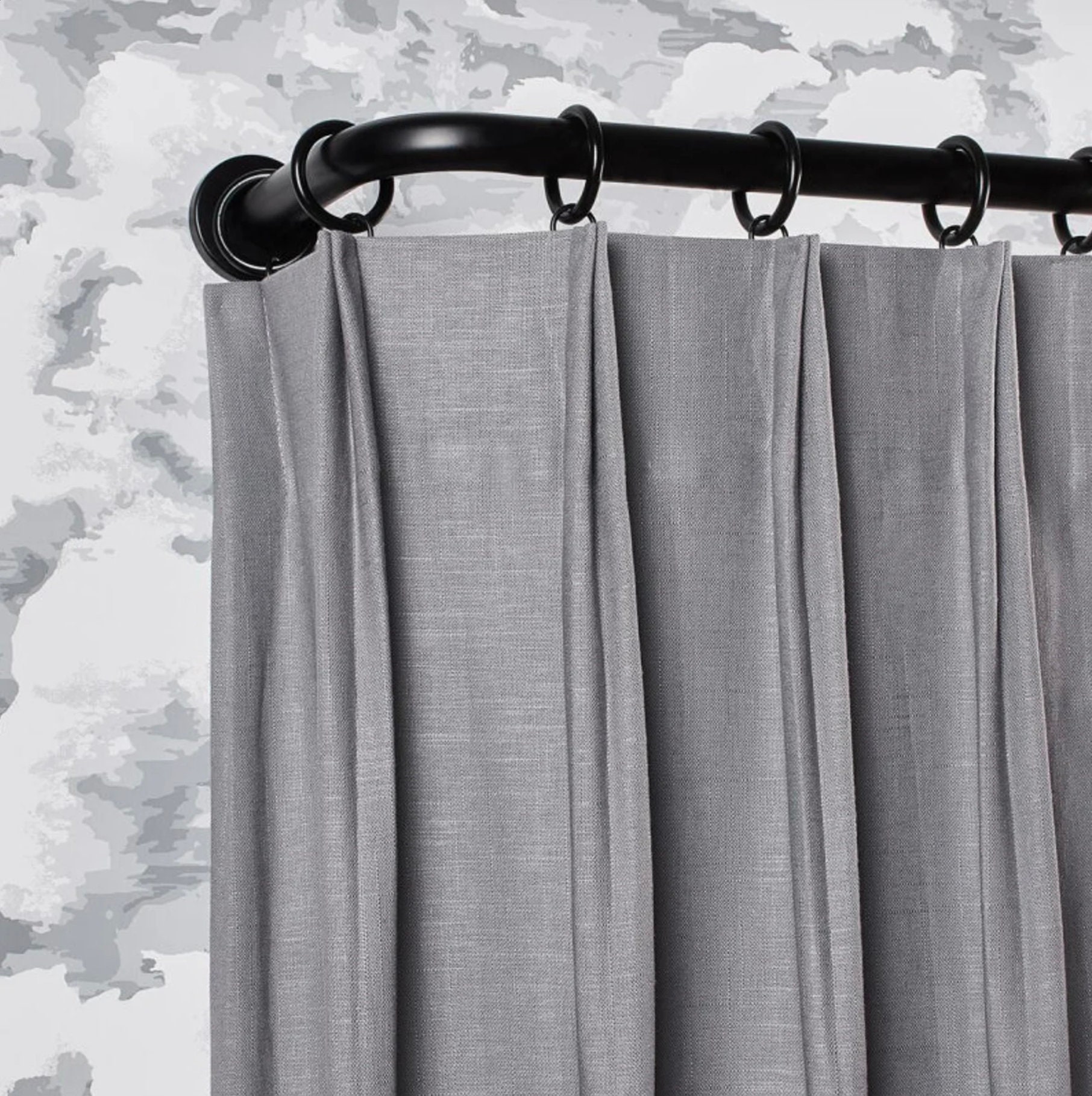 Brass French Return Drapery Hardware Set - 1 3/16" Pole - Etsy