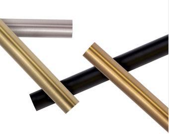 1.3/8" Kirsch Designer Metal-Hardware 1.3/8" Diameter. Available in Black, Satin Nickel, Brushed Bronze, Gilded Bronze, and Antique Silver