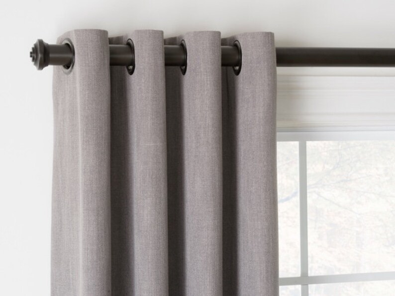 Drapery Panelsgrommets Header White Panels With Grommets Etsy