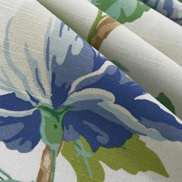 Floral Curtain Panels – Custom Cotton Linen Rayon Drapes, Fabricut