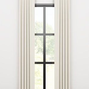 Pacific Linen by Fabricut-Euro Pleat Drapery - Single Width Linen Curtains - Custom Drapery - Available in 7 Colors