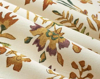 Trees and Nature  Drapery Panel – Botanical Woodland Landscapes Fabric, Custom Curtain.