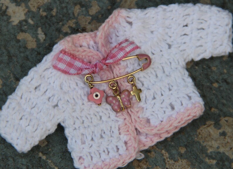 Gold Cross Newborn Brooch,Gold Brooch,Baby Pin Brooch,Good luck,Newborn Gift,Girl Brooch,Baby gift,Girl jewel,Baptism gift,Baby Brooch