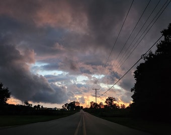 Beautiful Sunset on a Summer Evening