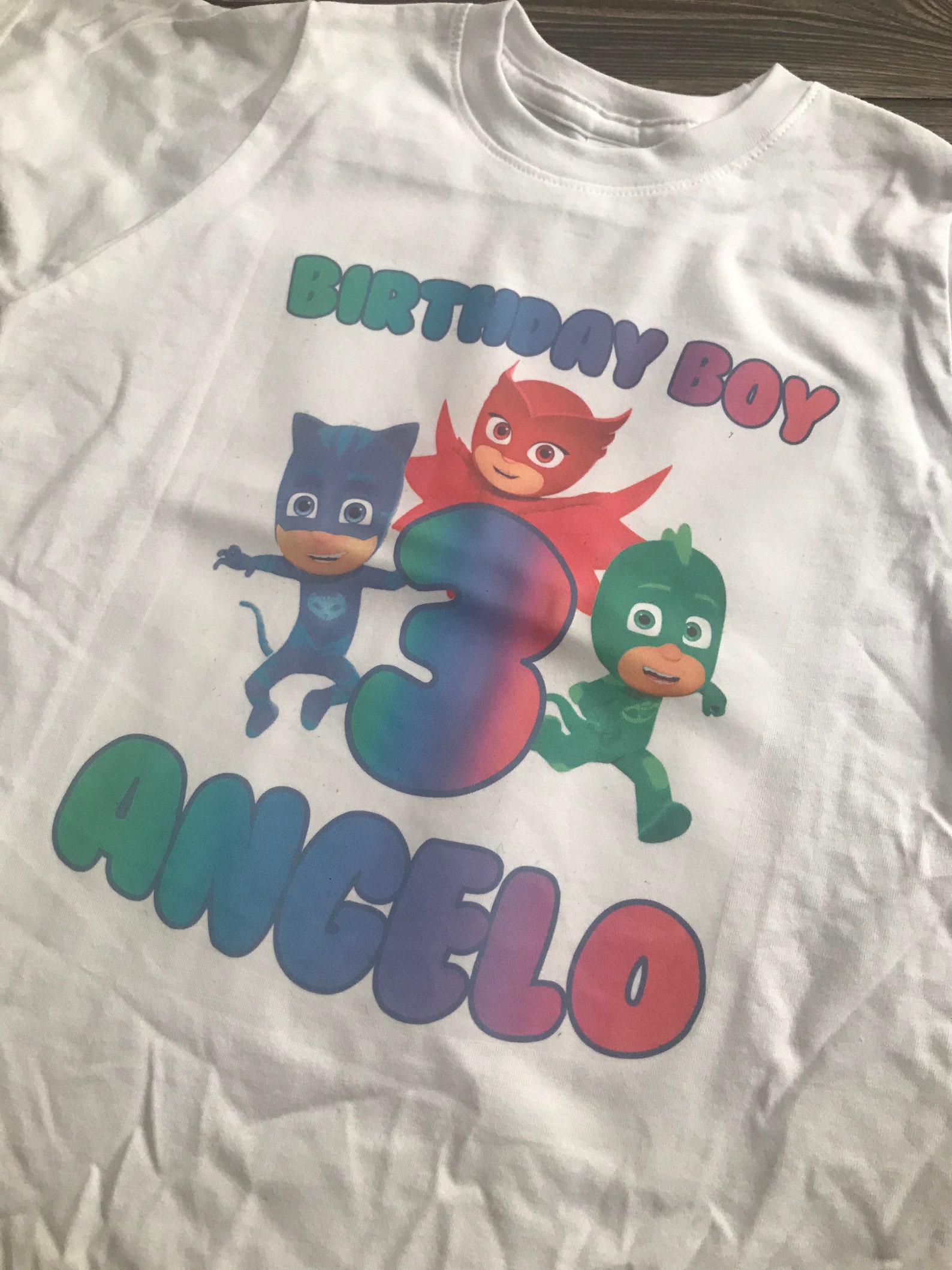 Kids tshirts PJ masks Tshirts Shirts for boys PJ masks Etsy