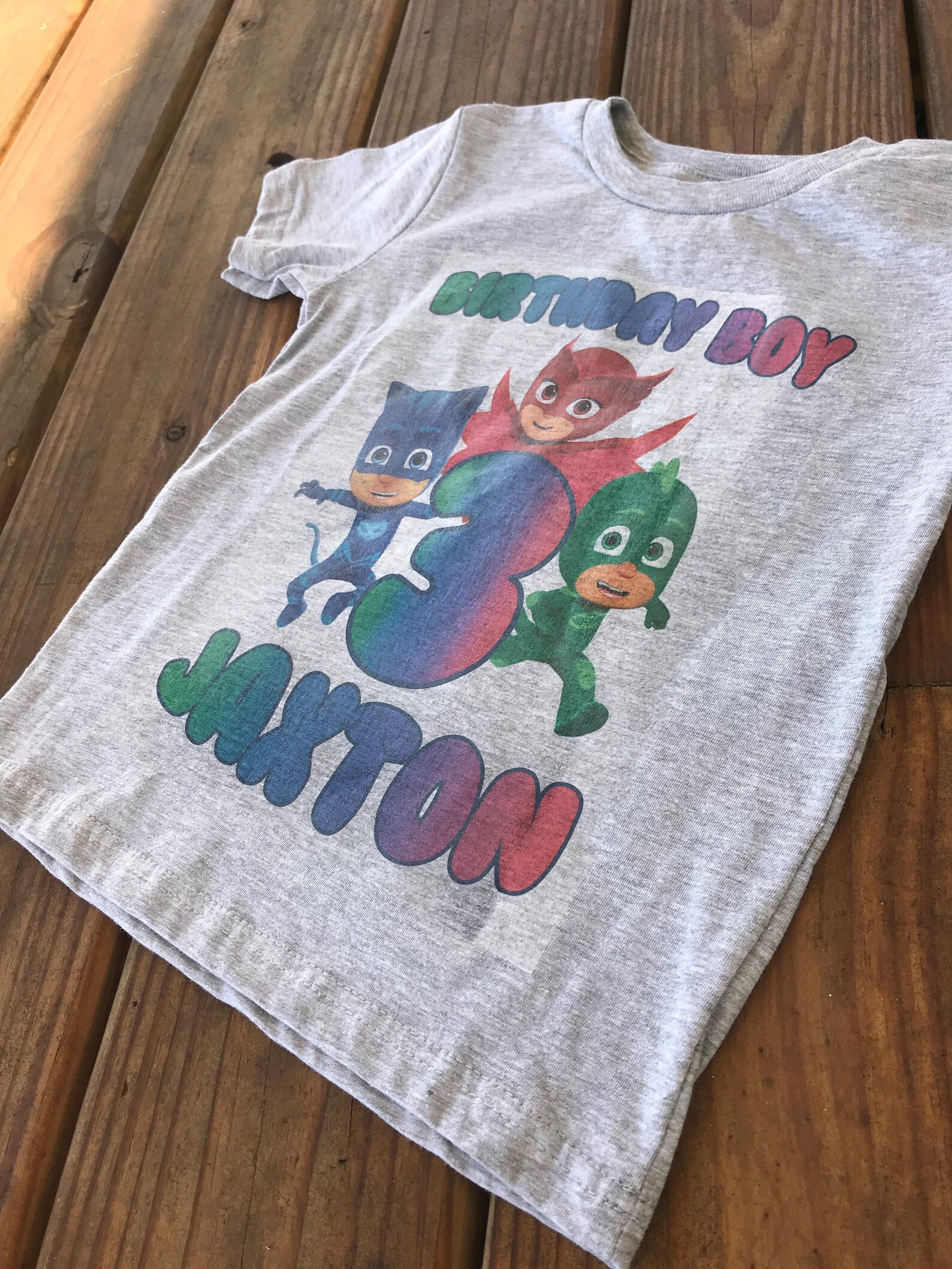 Kids tshirts PJ masks Tshirts Shirts for boys PJ masks Etsy