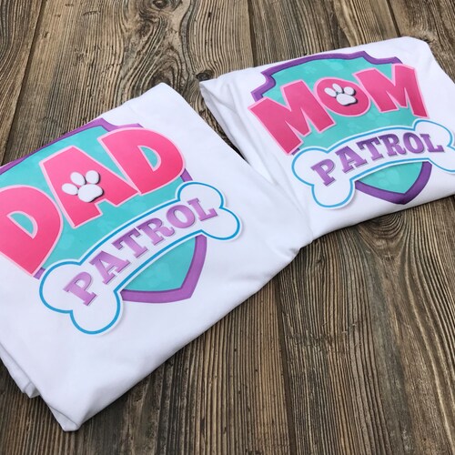 Paw patrol mom and dad shirts Clearance