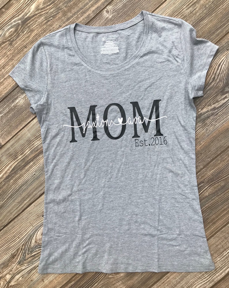 Mom Mom Shirt Established Mom With Kids Mom Est Mom Est - Etsy