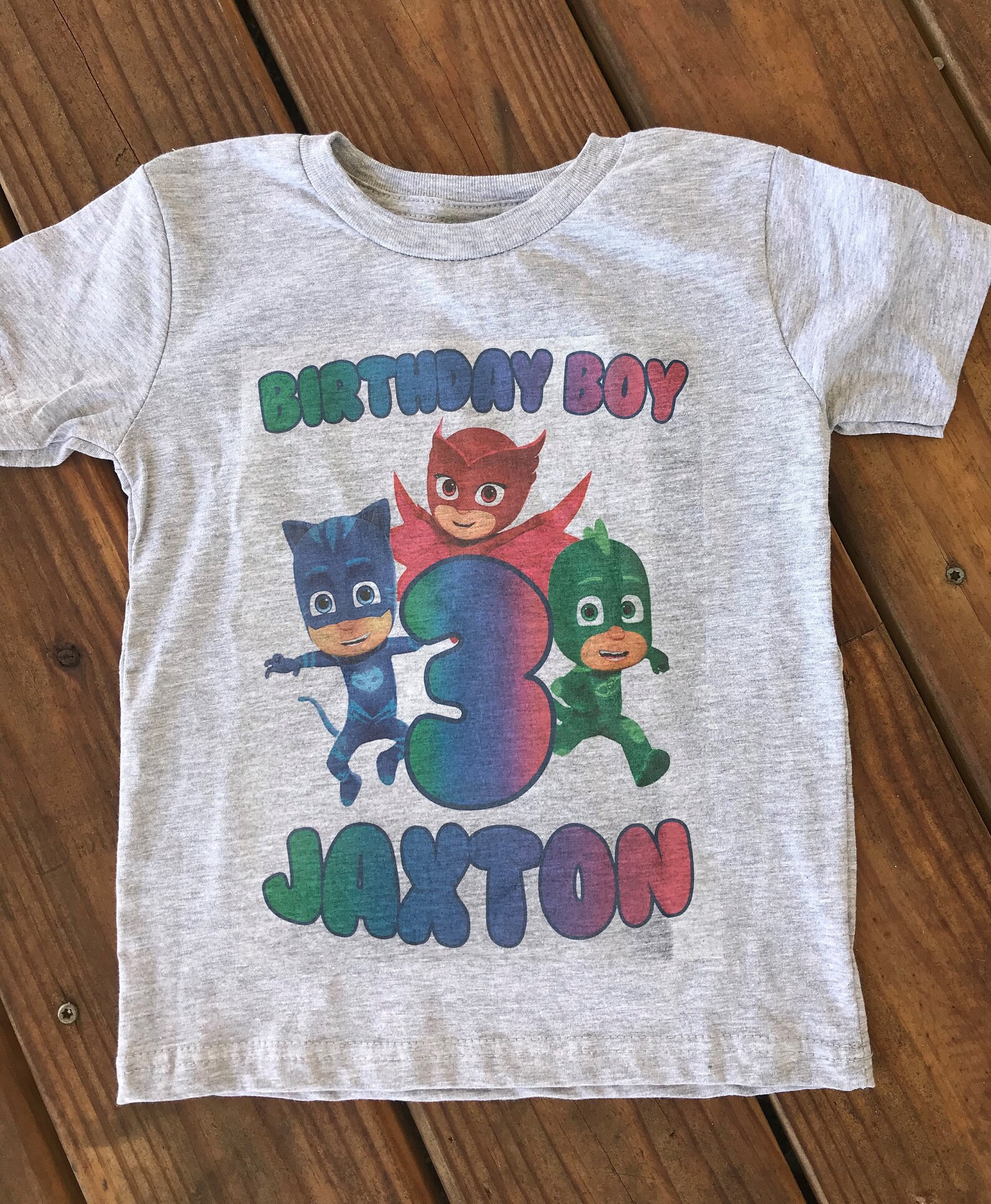 Kids tshirts PJ masks Tshirts Shirts for boys PJ masks Etsy