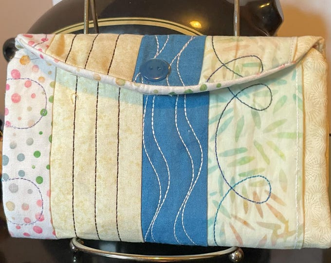 Multi Stripe All In One Clutch Bag