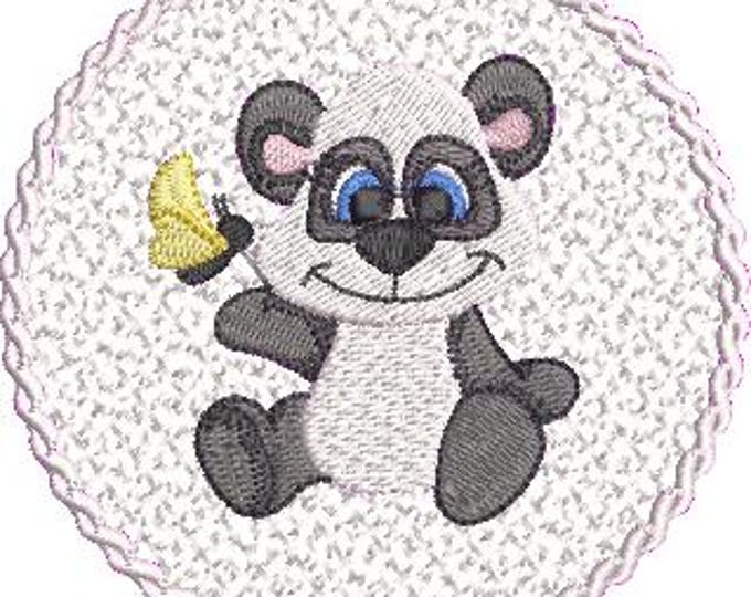 Pretty Pandas with Lace Base