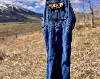 Upcycled Wildlife Ranger Carpenter Liberty Overalls (36x32)