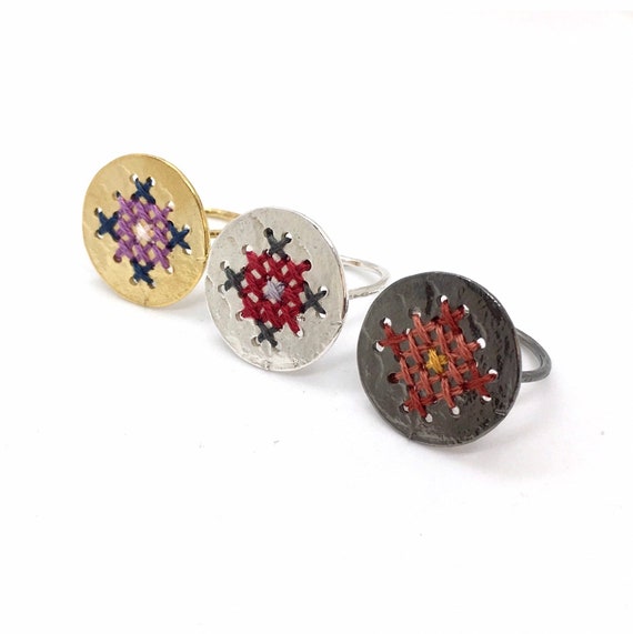 cross stitch ring