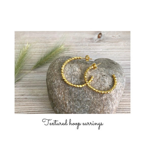 gold hoop earrings