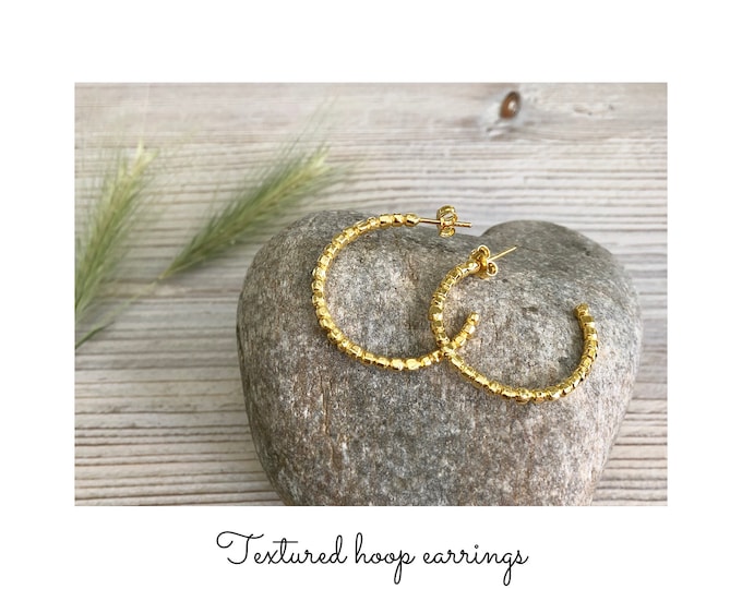 gold hoop earrings